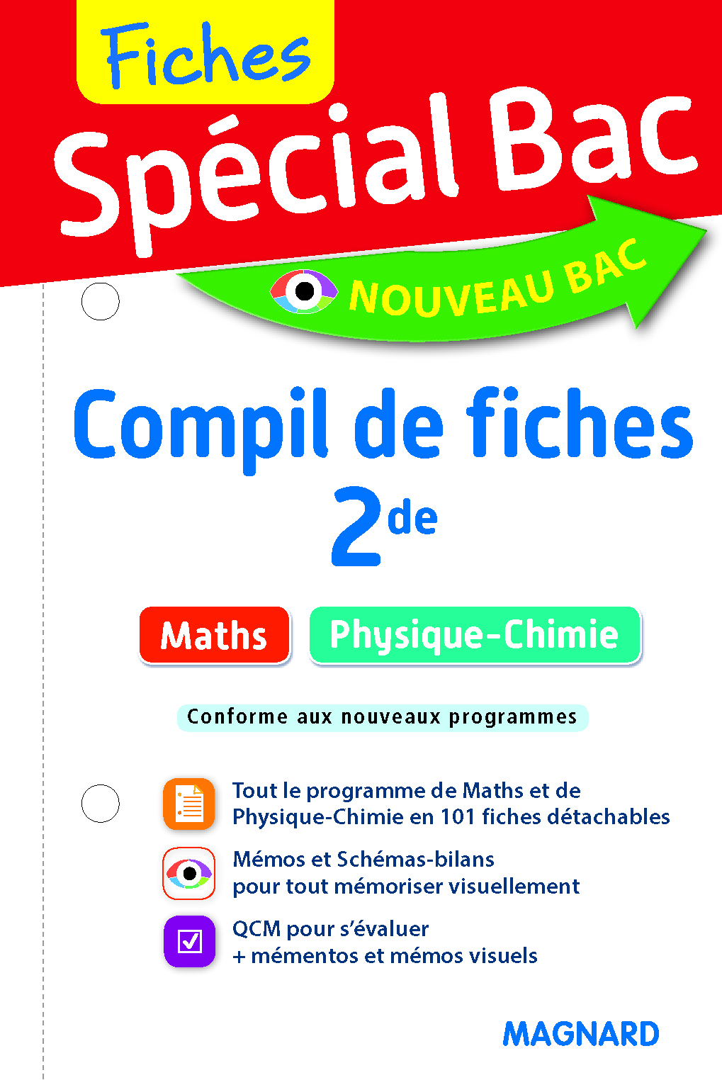 Spécial Bac Compil de Fiches Maths, Physique-Chimie 2de - Fabrice Fortain Dit Fortin, Christian Mariaud, Vito Punta - MAGNARD