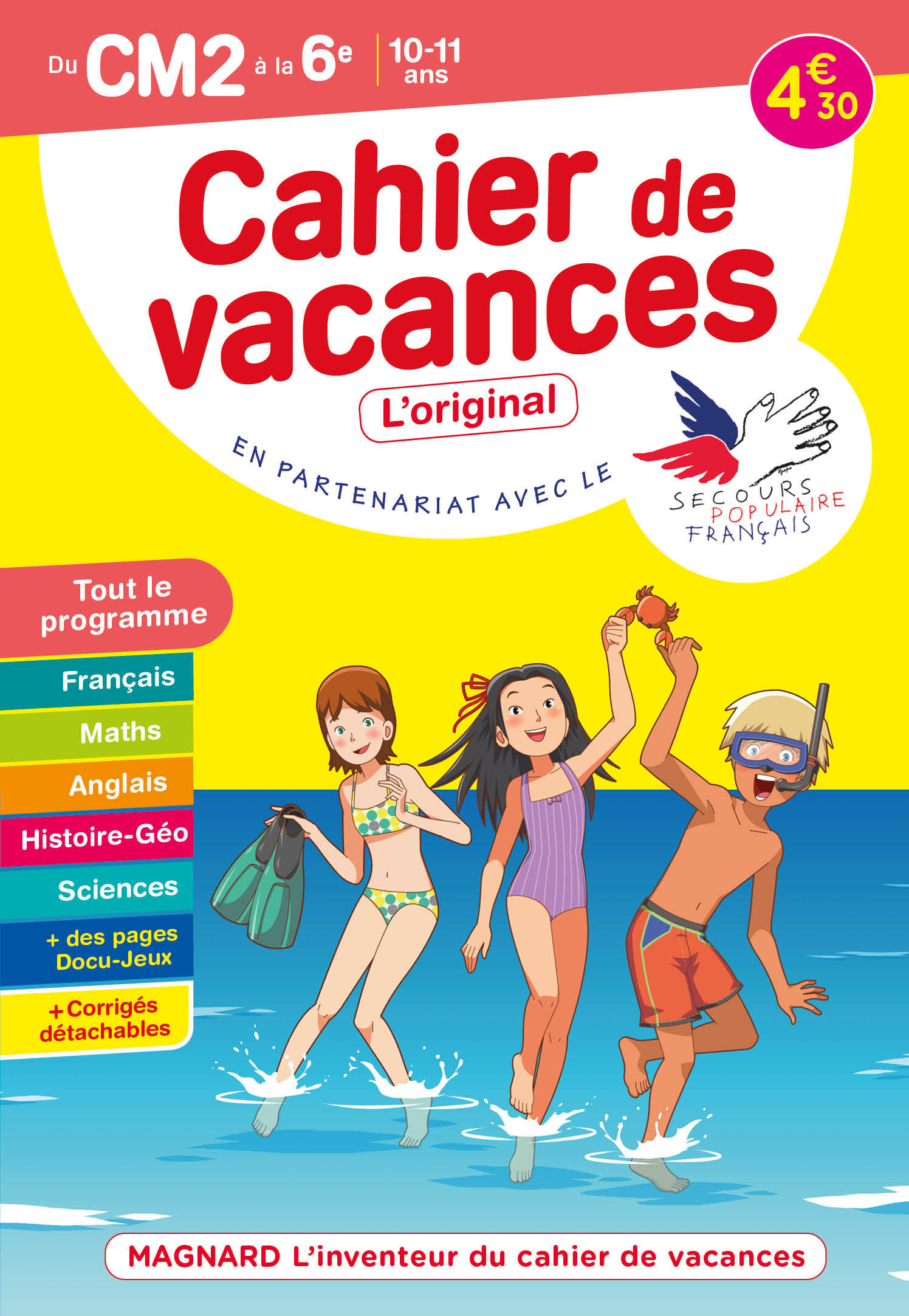 Cahier de vacances 2022, du CM2 vers la 6e 10-11 ans - Bernard Semenadisse - MAGNARD