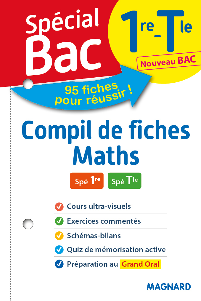 Spécial Bac Compil de Fiches Maths 1re, Tle 2021 - Vito Punta - MAGNARD