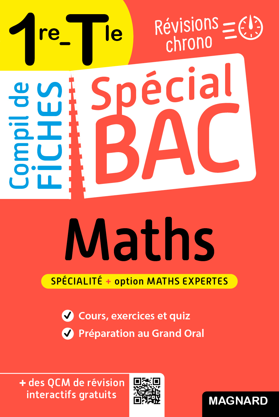 Spécial Bac Compil de Fiches Maths 1re, Tle Bac 2025 - Vito Punta - MAGNARD