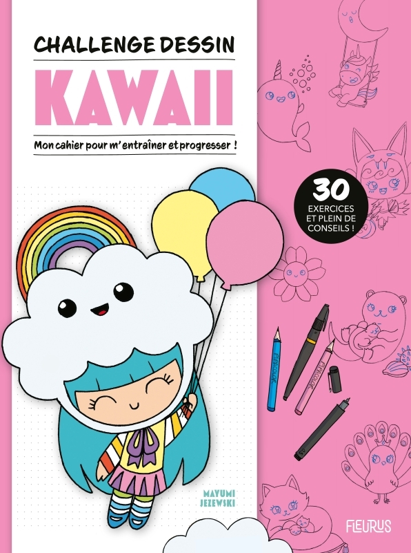 Challenge dessin - Kawaii - Mayumi Jezewski - FLEURUS