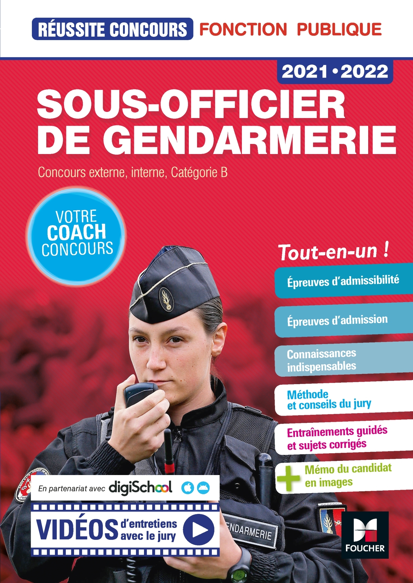 Réussite Concours - Sous-officier de gendarmerie - 2021-2022- Préparation complète - Philippe Alban, Valérie Beal, Véronique Saunier - FOUCHER