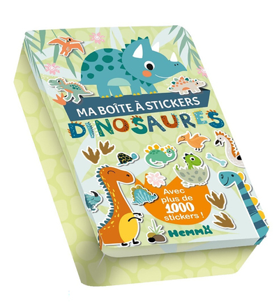 Ma boite à stickers - Dinosaures - Avec plus de 1000 stikers ! - Collectif Collectif,  Collectif - HEMMA