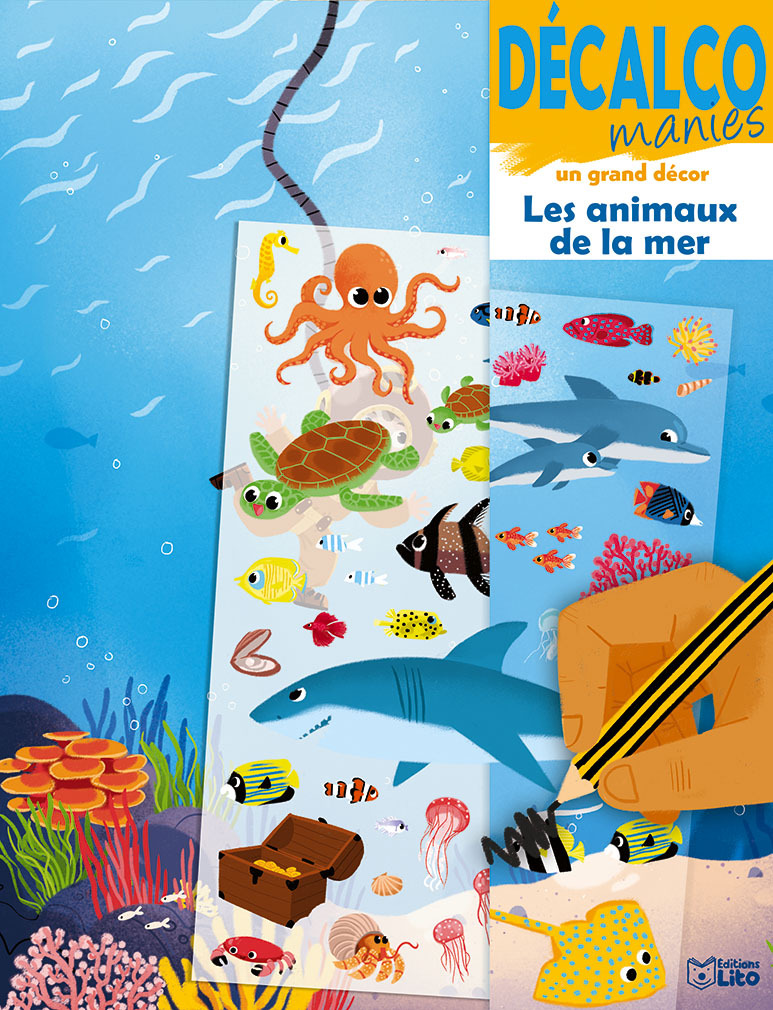 DECALCO LES ANIMAUX DE LA MER - XXX - LITO