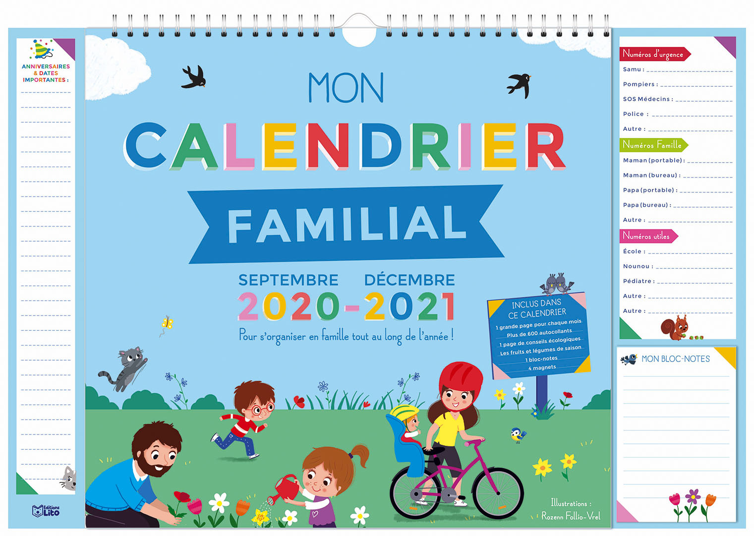 MON CALENDRIER FAMILIAL 20-21 - XXX - LITO