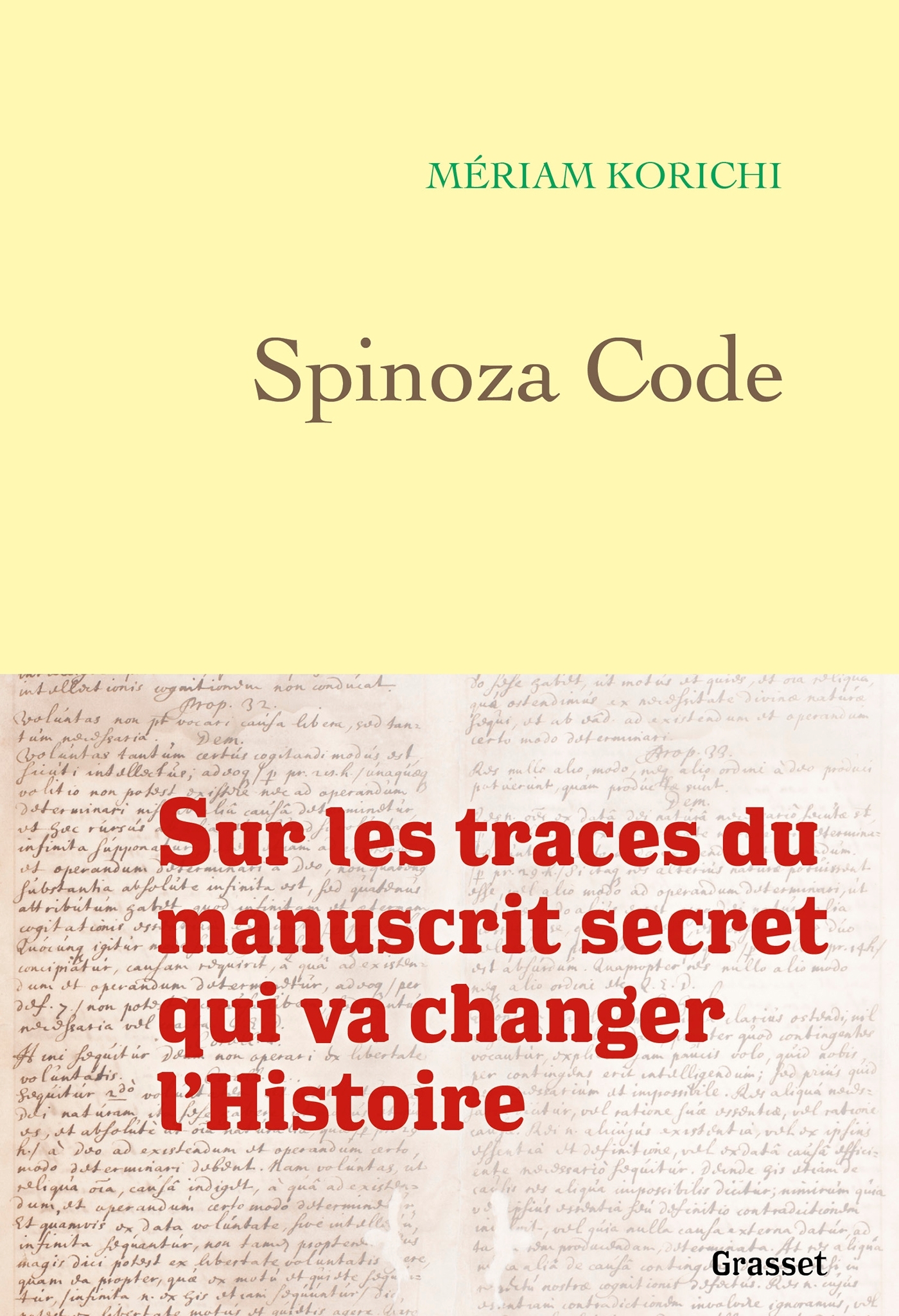 Spinoza Code - Mériam Korichi - GRASSET