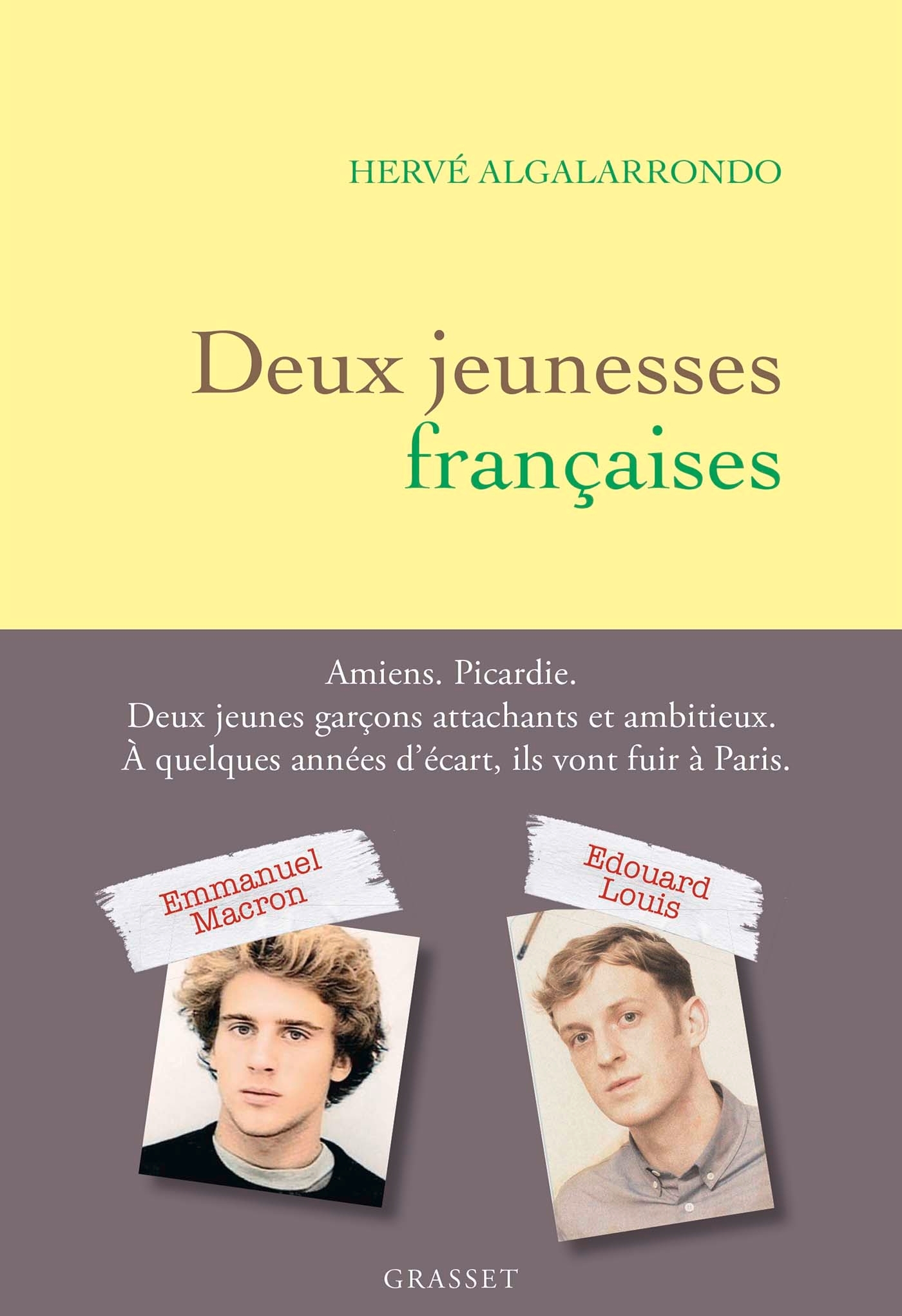 Deux jeunesses françaises - Hervé Algalarrondo - GRASSET