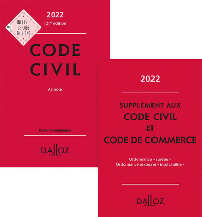 Code civil 2022 - Fascicules réformes des sûretés inclus - Annoté - Xavier Henry, Pascal Ancel, Guy Venandet, Georges Wiederkehr, Alice Tisserand-Martin, Pascale Guiomard - DALLOZ