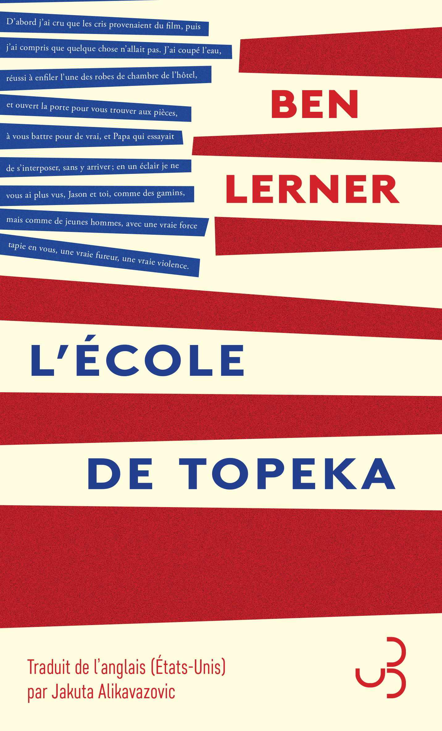 L'école de Topeka - Ben LERNER - BOURGOIS