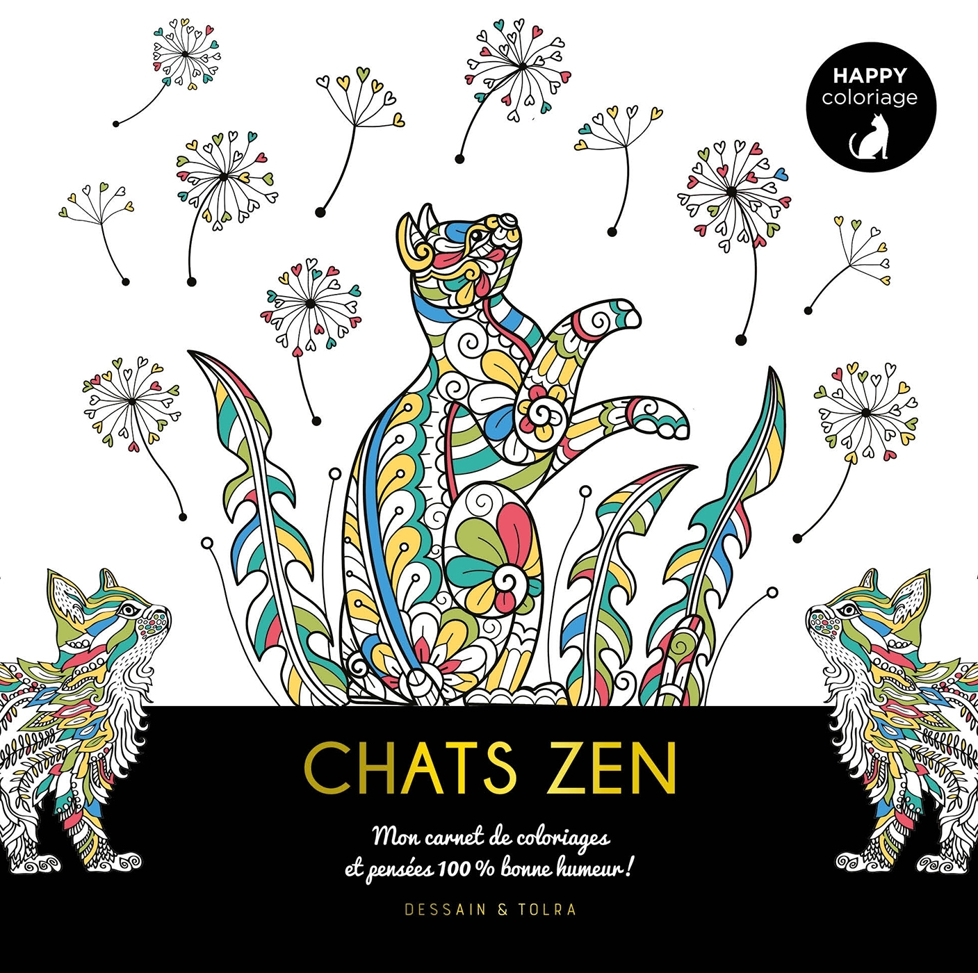 Happy coloriage Chats zen - XXX - DESSAIN TOLRA