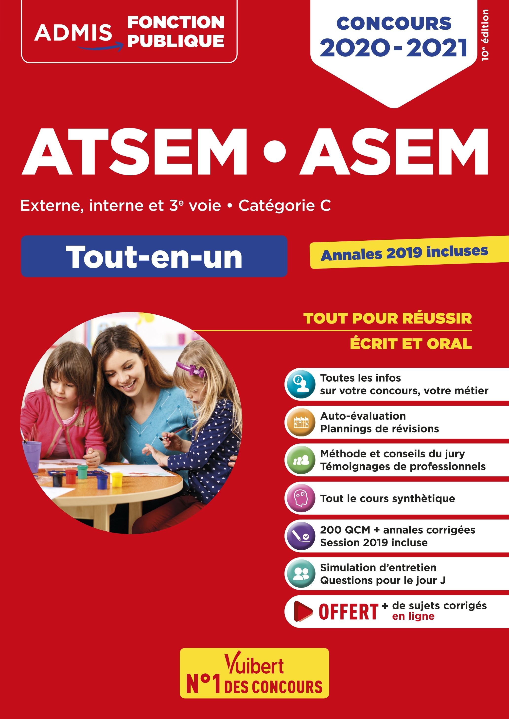 Concours ATSEM et ASEM - Catégorie C - Tout-en-un - Élodie Laplace - VUIBERT