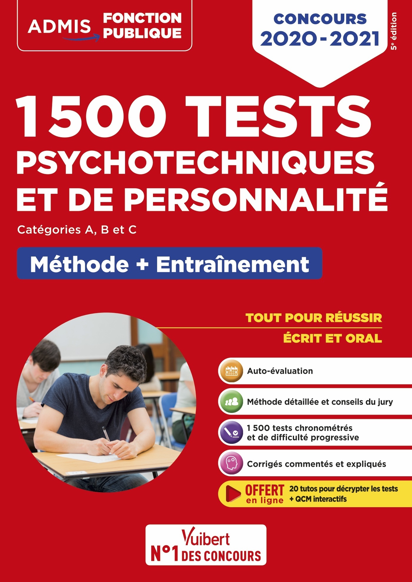 1500 tests psychotechniques et de personnalité - Méthode et entraînement intensif - Sonia Deschamps - VUIBERT