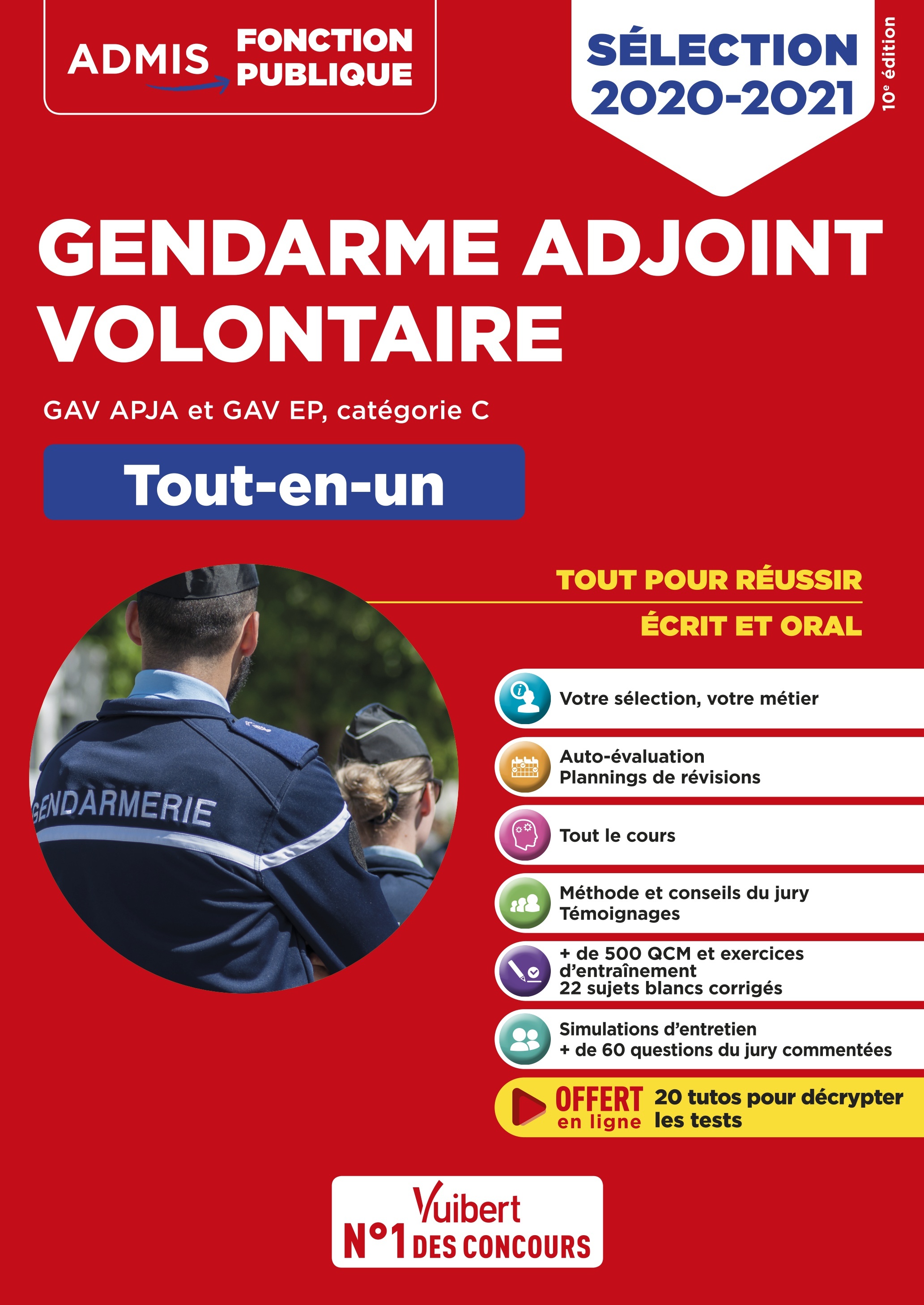 Gendarme adjoint volontaire - GAV APJA et GAV EP - Catégorie C - Tout-en-un - Dominique Herbaut - VUIBERT