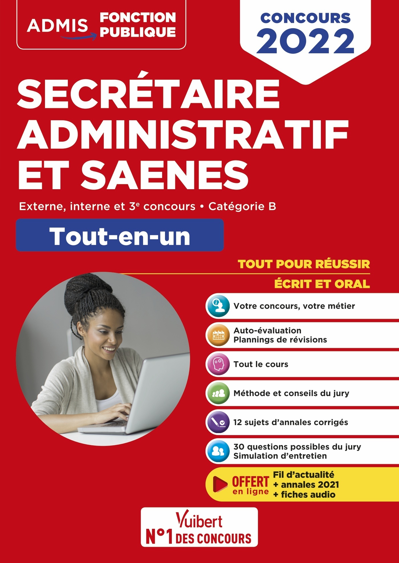 Concours Secrétaire administratif et SAENES - Tout-en-un - Fil d'actu offert - René Guimet - VUIBERT