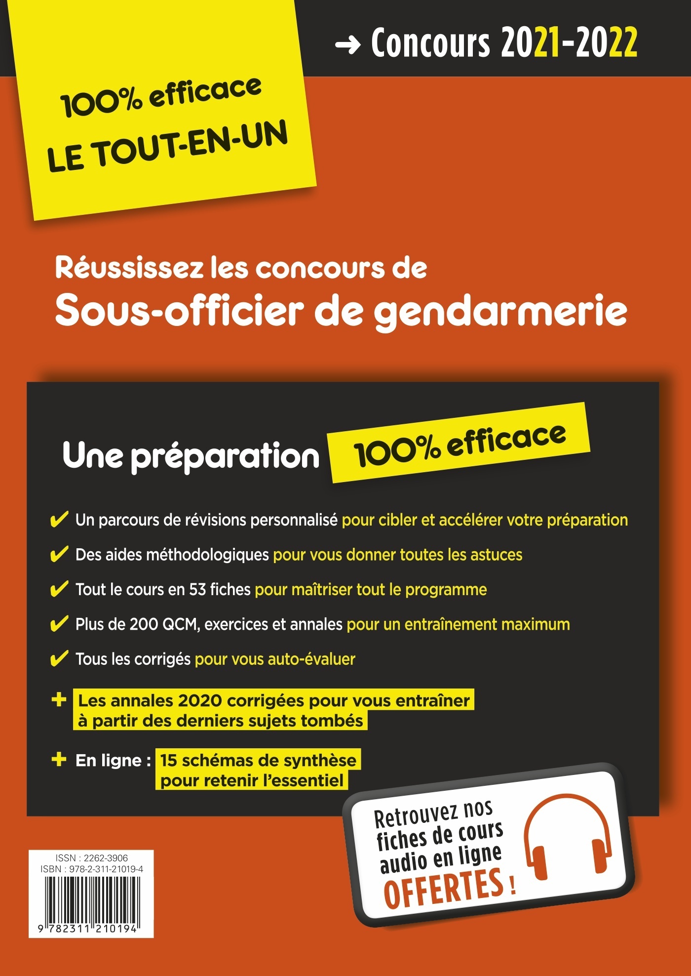 Concours Sous-officier de gendarmerie - Préparation rapide et complète à toutes les épreuves - Annales 2020 - Bernadette Lavaud - VUIBERT