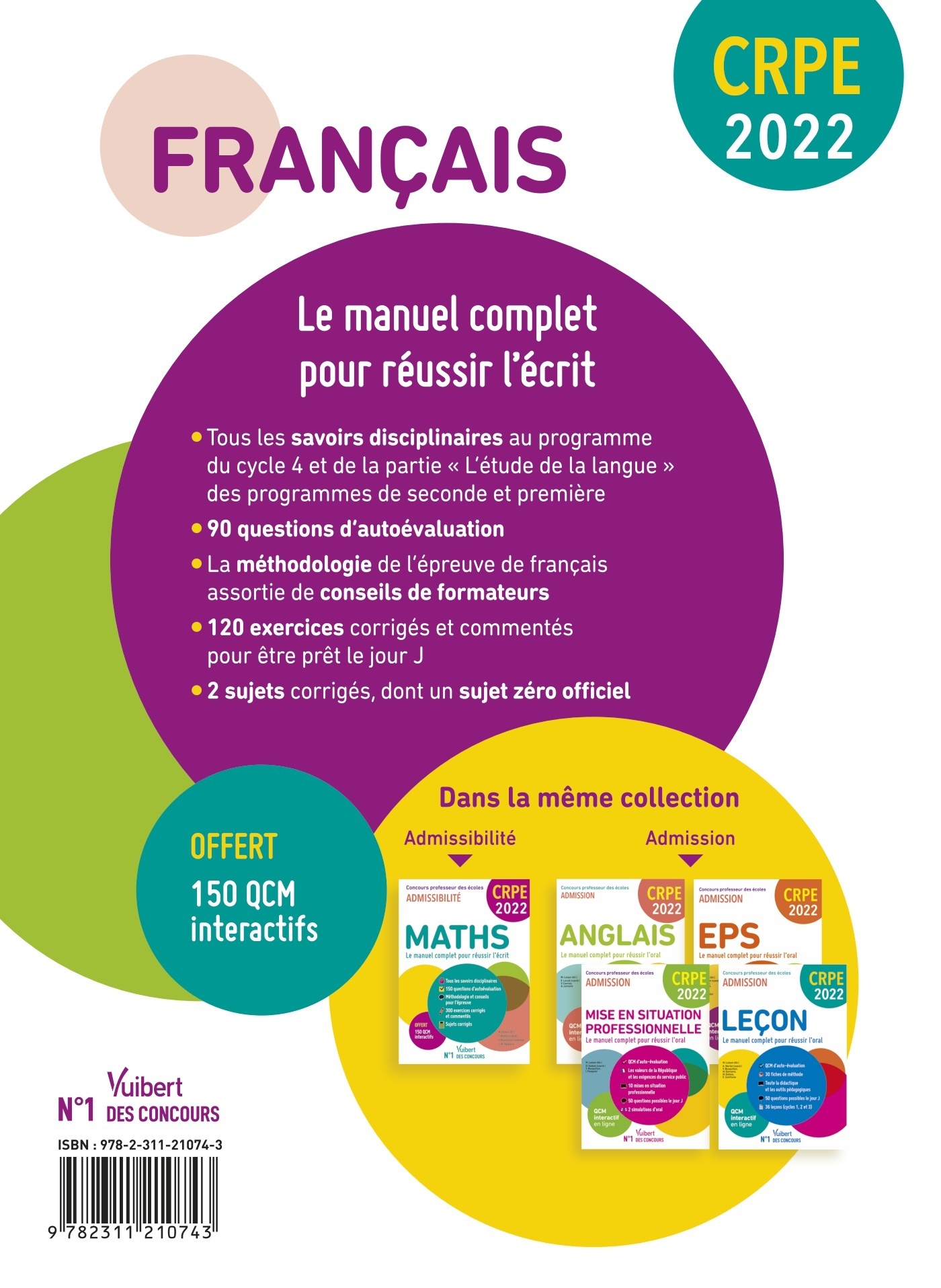 CRPE - Concours Professeur des écoles - Français - Marc Loison - VUIBERT