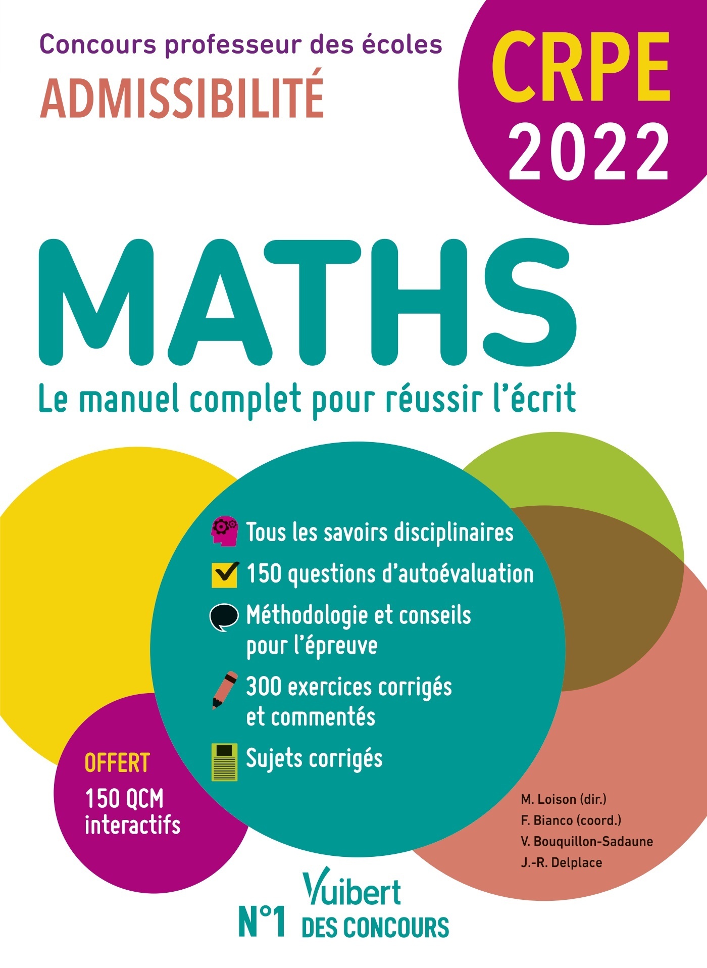 CRPE - Concours Professeur des écoles - Maths - Marc Loison - VUIBERT