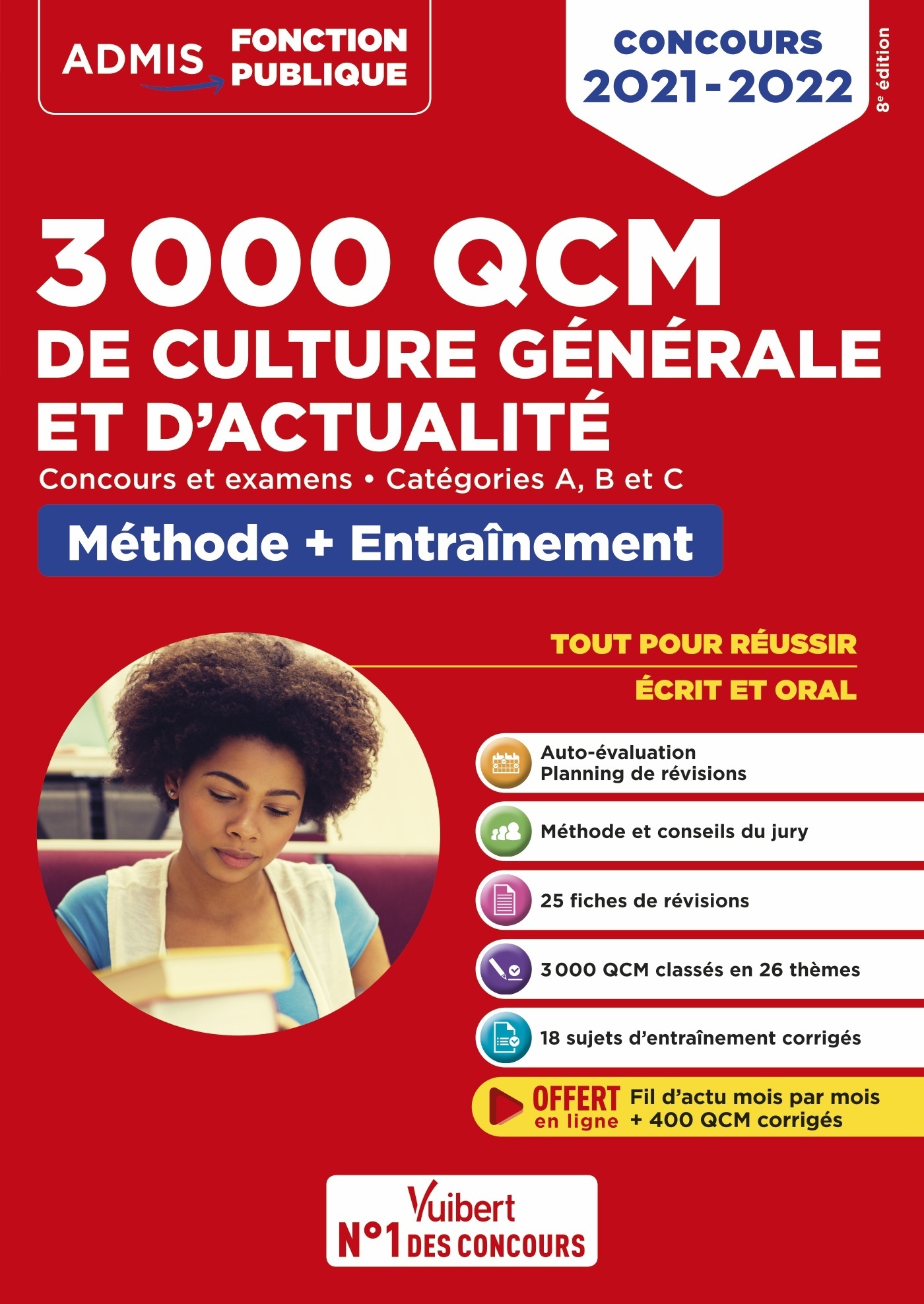 3000 QCM de culture générale et d'actualité - Méthode et entraînement -Catégories A, B et C - Mélanie Hoffert - VUIBERT