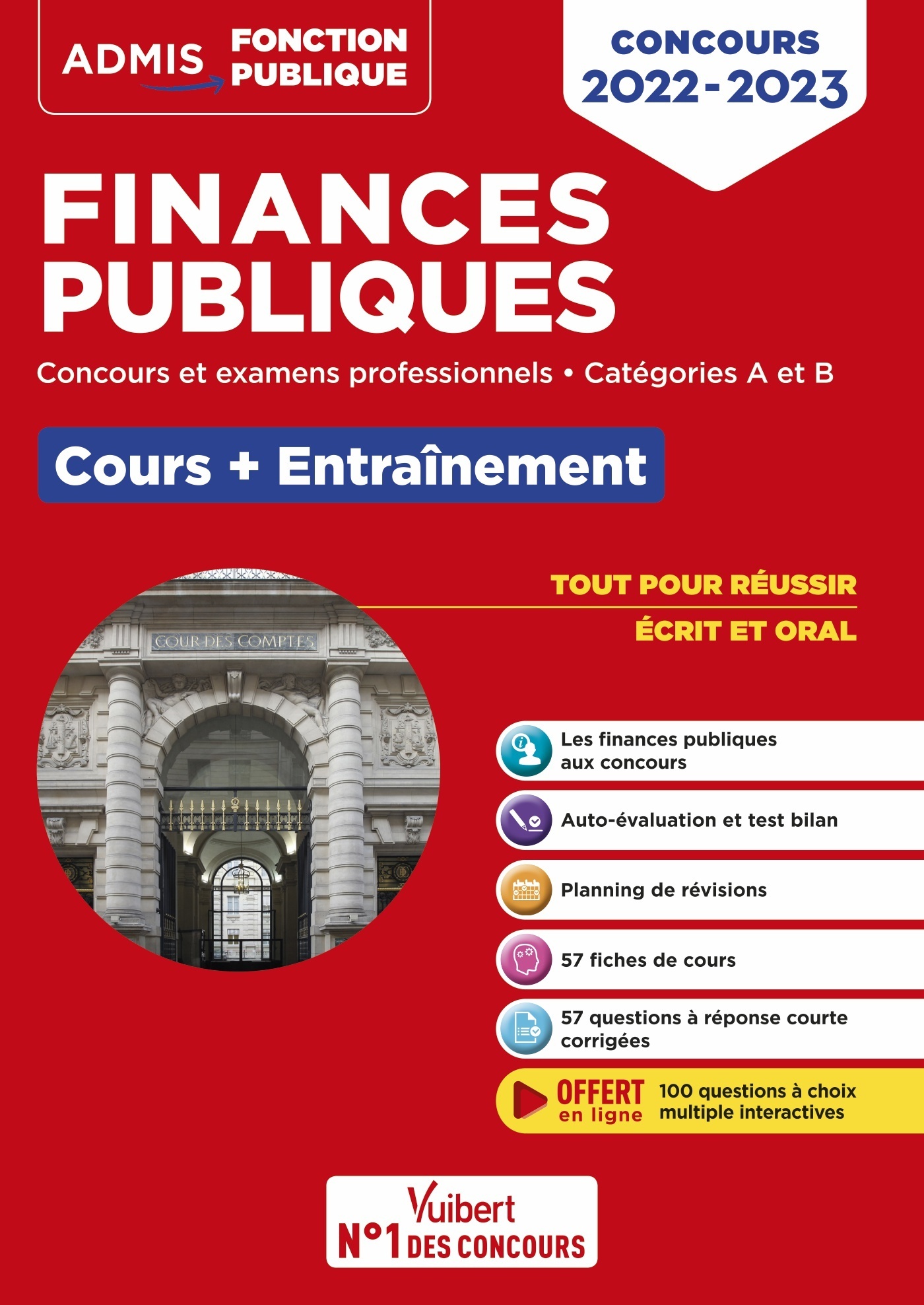 Finances publiques - Cours et entraînement - Concours et examens 2022-2023 - Catégories A et B - Frédéric Ingelaere - VUIBERT