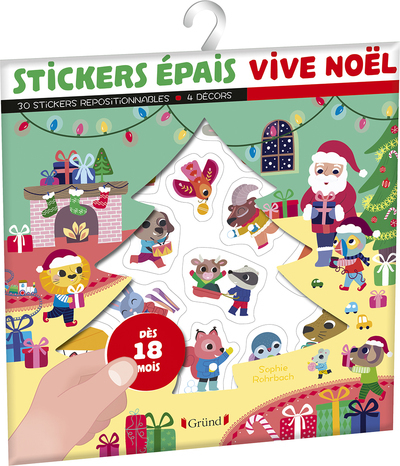 Stickers épais - Vive Noël ! - Sophie Rohrbach - GRUND