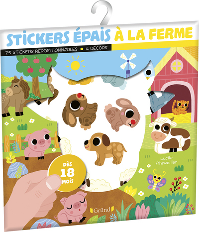 Stickers épais - À la ferme - Lucile Ahrweiller - GRUND