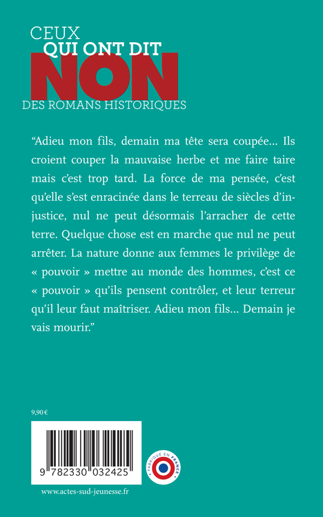 Olympe de Gouges : "Non à la discrimination des femmes" - Elsa Solal - ACTES SUD