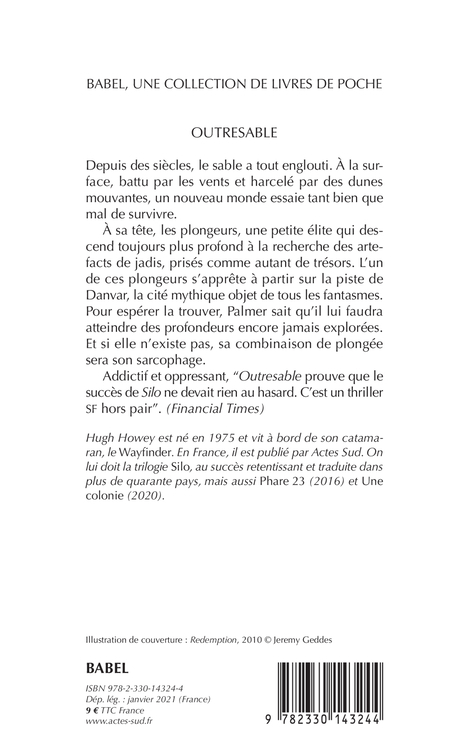 Outresable - Hugh Howey - ACTES SUD