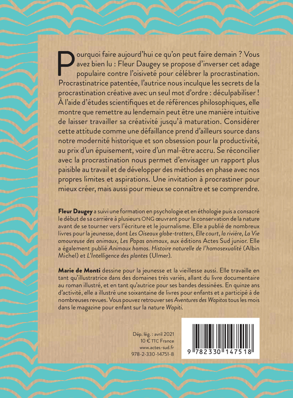 Procrastiner pour mieux créer - Fleur Daugey - ACTES SUD