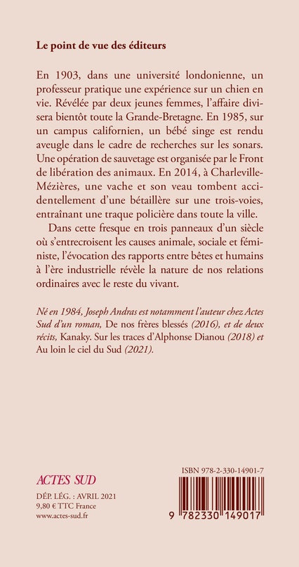 Ainsi nous leur faisons la guerre - Joseph Andras - ACTES SUD