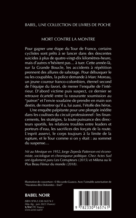 Mort contre la montre - Jorge Zepeda patterson - ACTES SUD