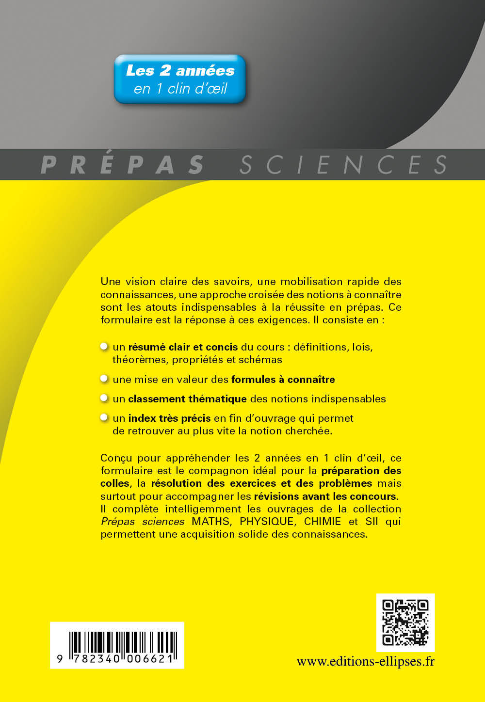 Formulaire PTSI/PT Maths -Physique-chimie - SII - Bertrand Hauchecorne - ELLIPSES