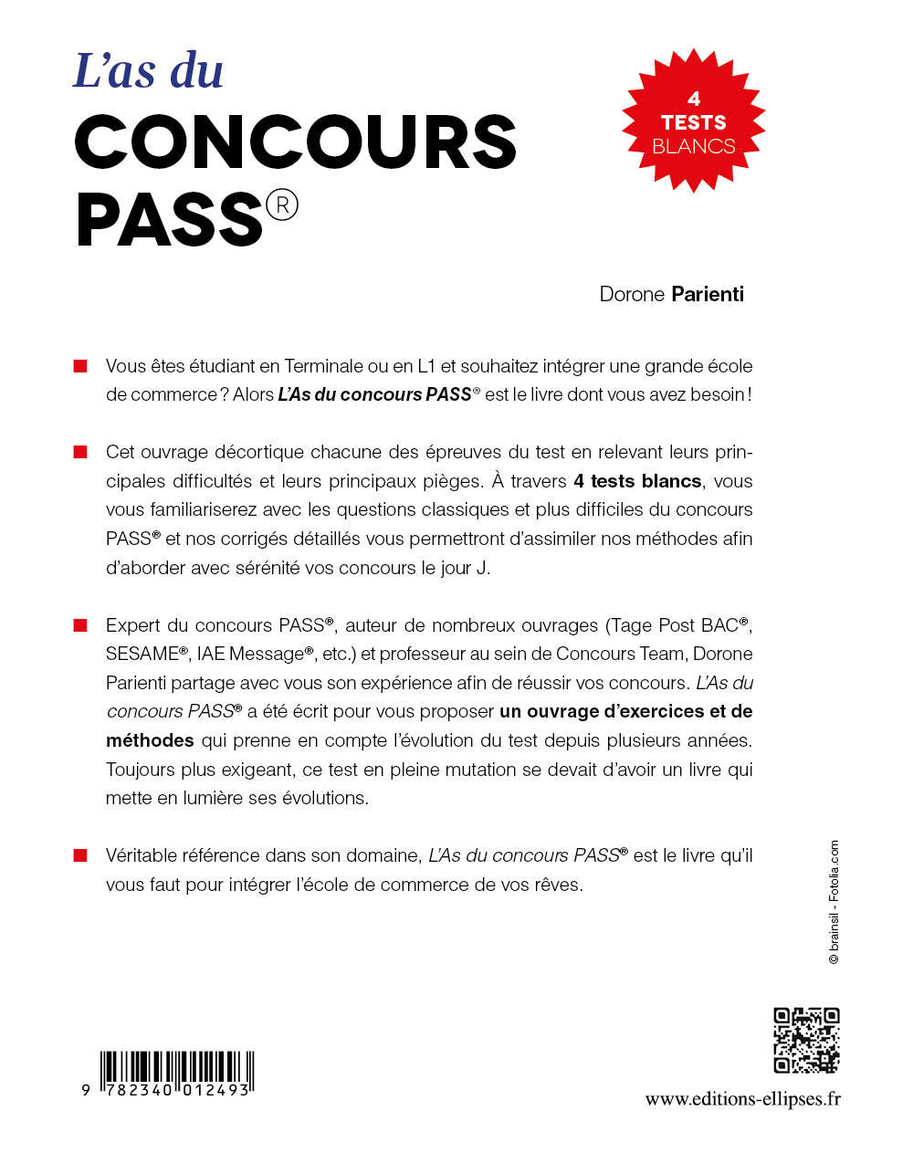 L’As du concours PASS - Dorone Parienti - ELLIPSES