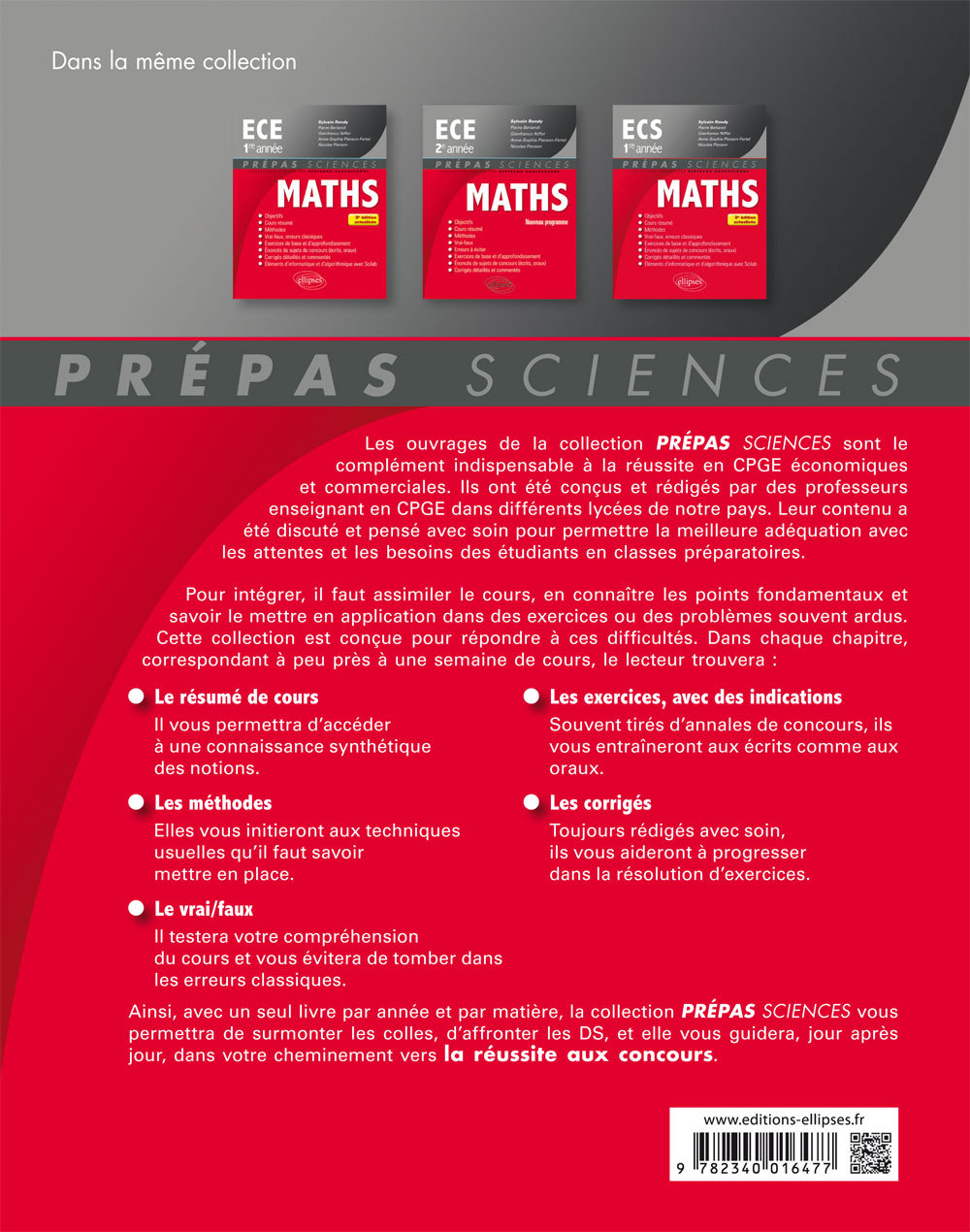 Mathématiques ECS 2e année - 3e édition actualisée - Pierre Berlandi - ELLIPSES