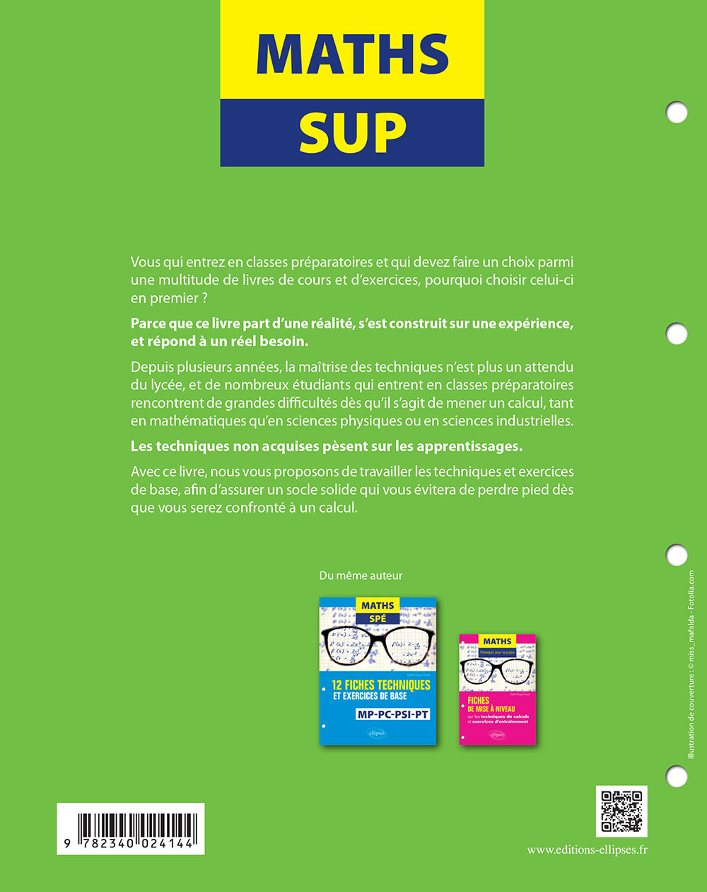 Maths Sup - 20 fiches techniques et exercices de base - MPSI, PCSI et PTSI - Sophie Dupuy-Touzet - ELLIPSES