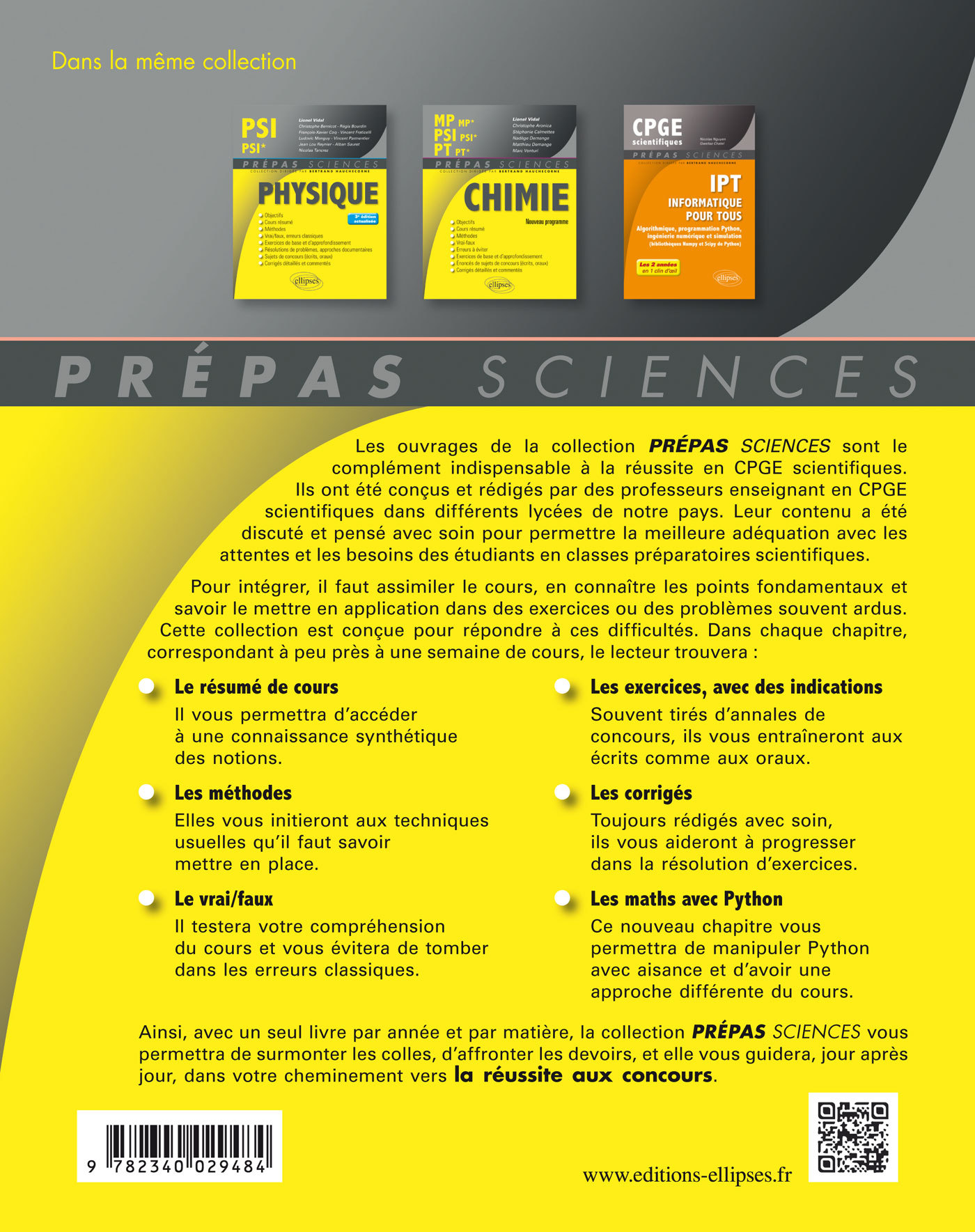 Mathématiques PSI/PSI* - 4e édition actualisée - Walter Damin - ELLIPSES