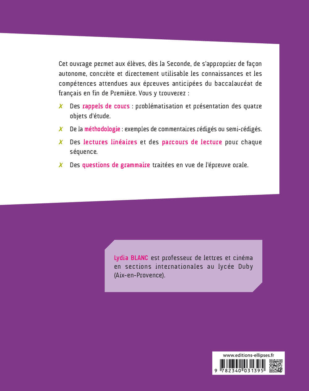 Les clés des épreuves de français en 50 fiches. Seconde. Première. Nouveaux programmes. - Lydia Blanc - ELLIPSES