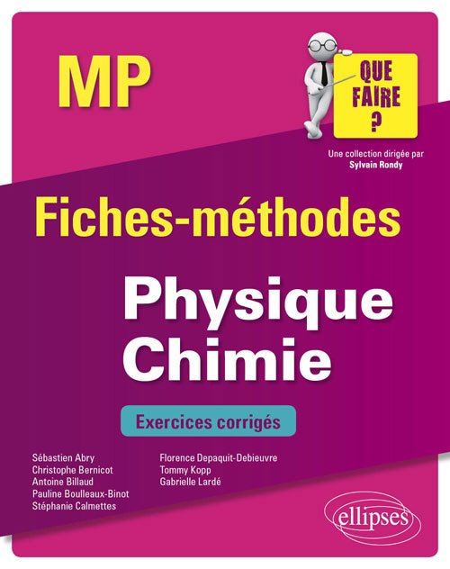 Physique-Chimie MP - Sébastien Abry - ELLIPSES