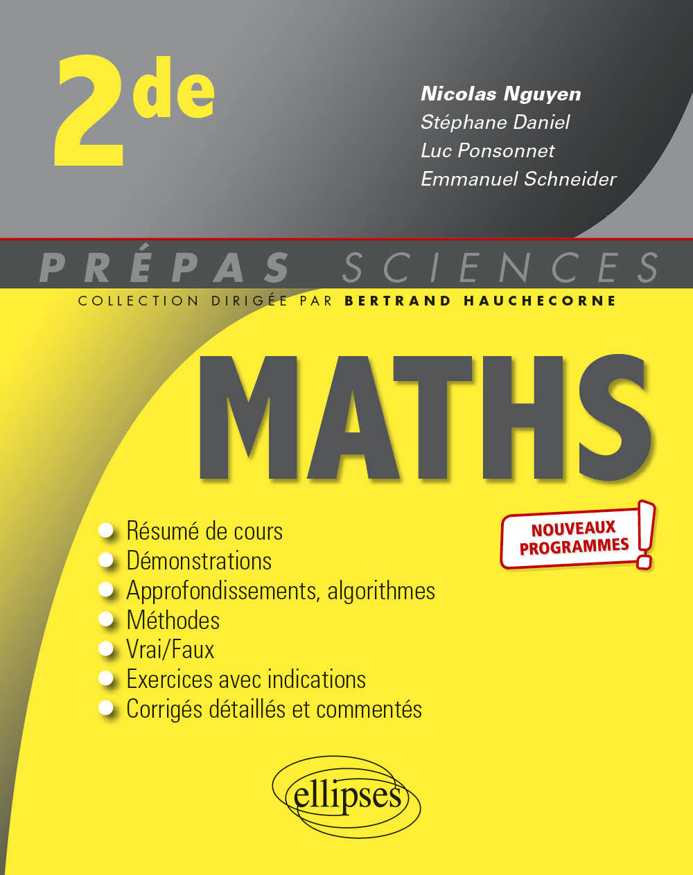 Mathématiques - Seconde - 2e édition - Nicolas Nguyen - ELLIPSES