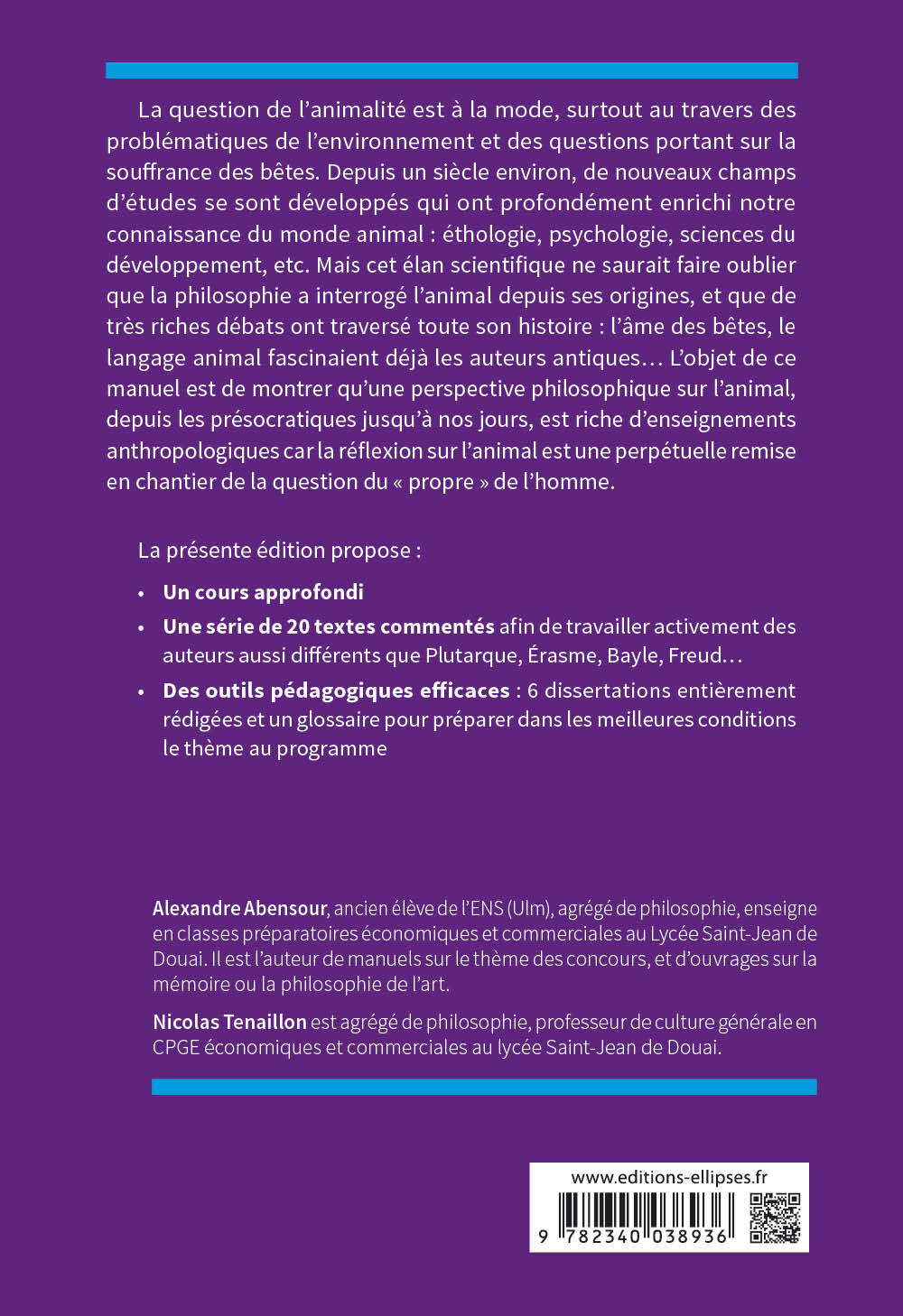 L'animal - Épreuve de culture générale - Prépas commerciales ECS / ECE 2021 - Alexandre Abensour - ELLIPSES