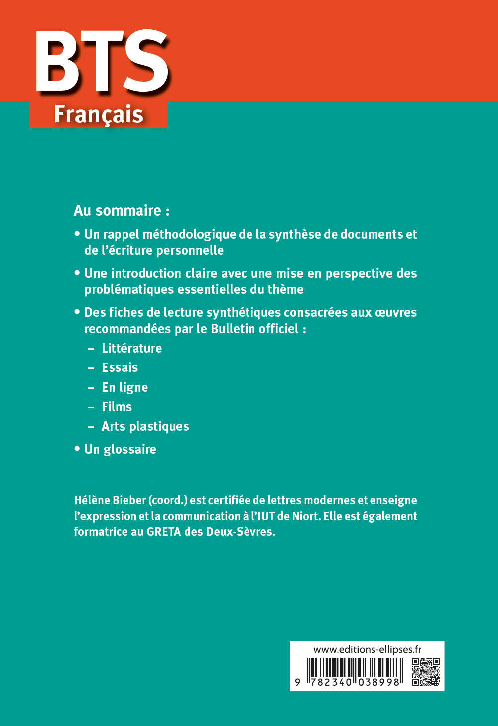 BTS Français - Culture générale et expression - De la musique avant toute chose ? - Examens 2021 et 2022 - Hélène Bieber - ELLIPSES