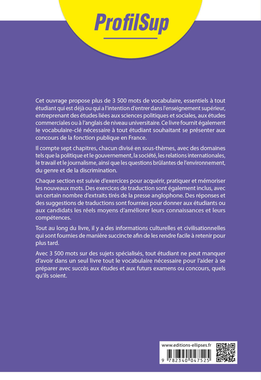 Vocabulaire thématique de la presse anglo-saxonne - IEP, Concours de la fonction publique, Écoles de commerce, Université - Andrew Milne - ELLIPSES