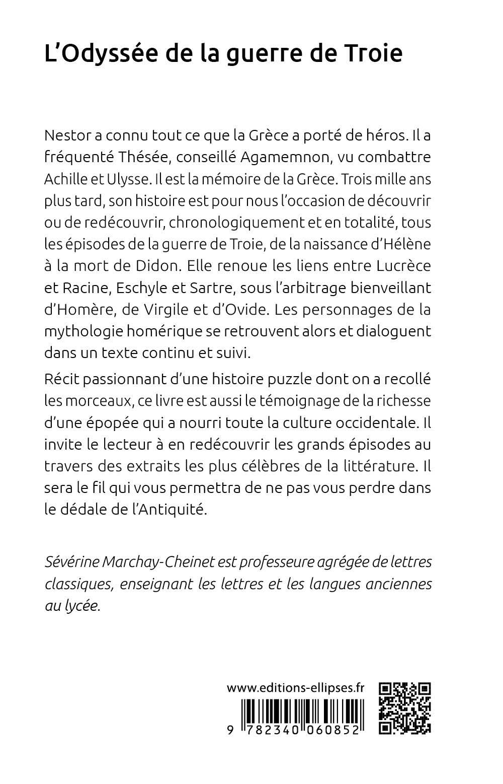 L'Odyssée de la guerre de Troie - Sévérine Marchay-Cheinet - ELLIPSES