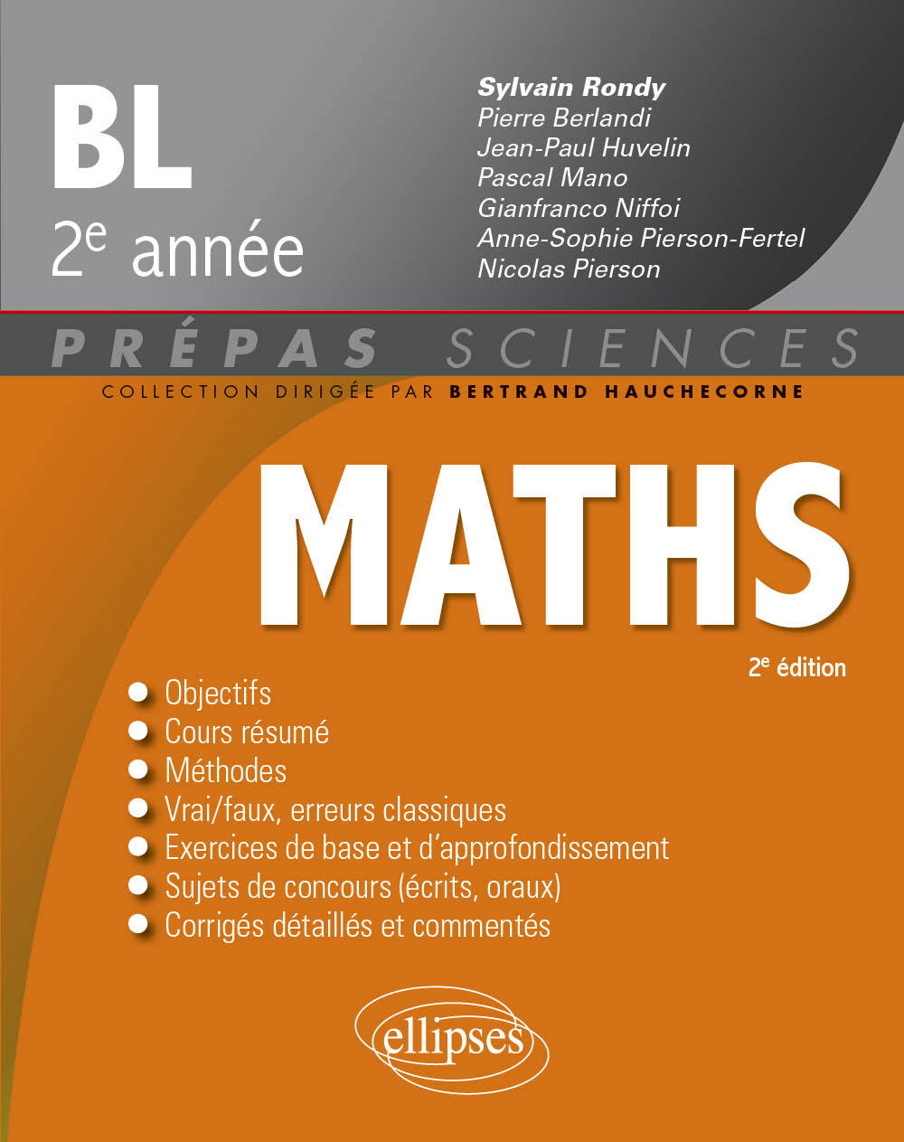 Mathématiques - BL 2e année - 2e édition - Sylvain Rondy - ELLIPSES