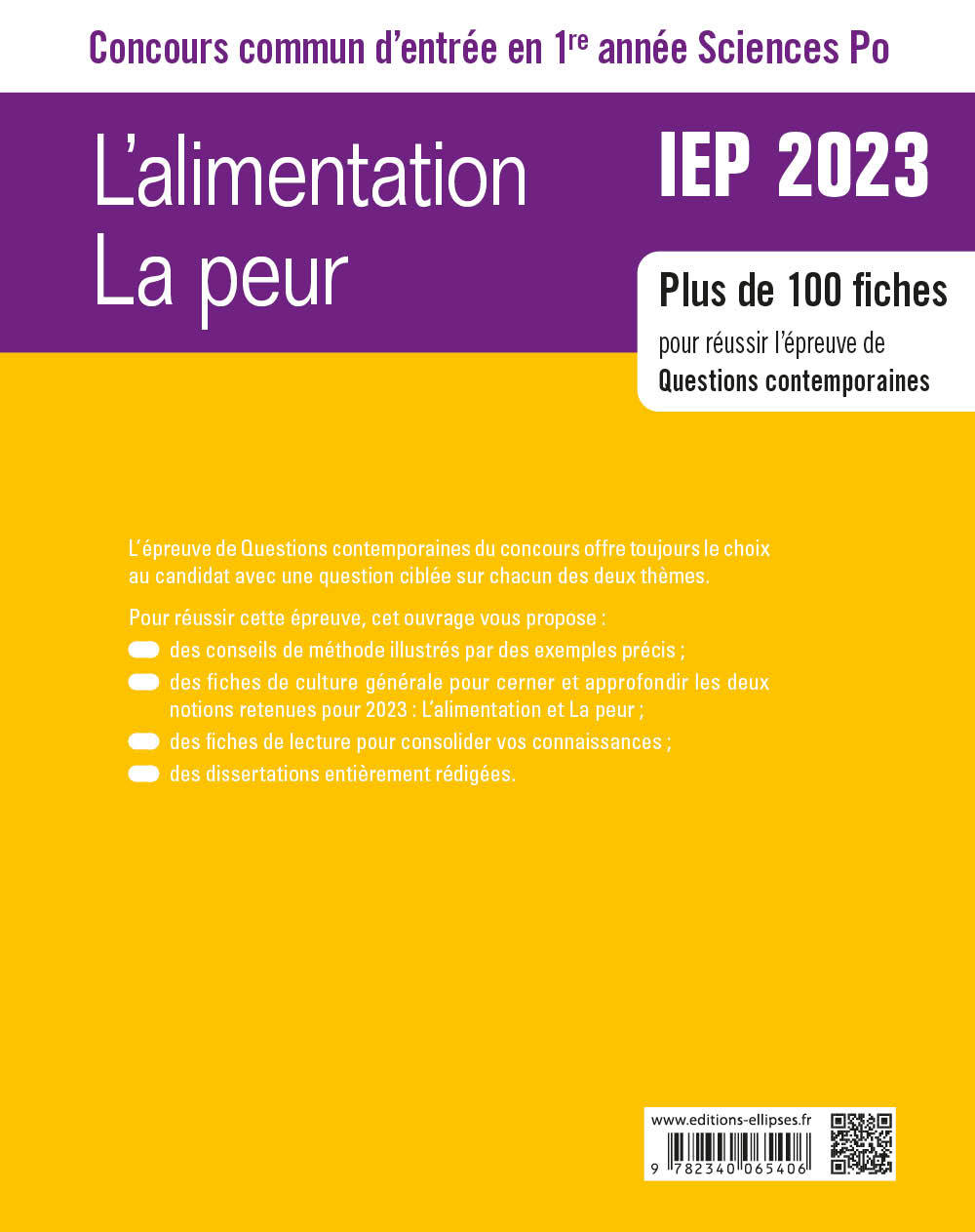 Concours commun IEP 2023 - René Rampnoux - ELLIPSES