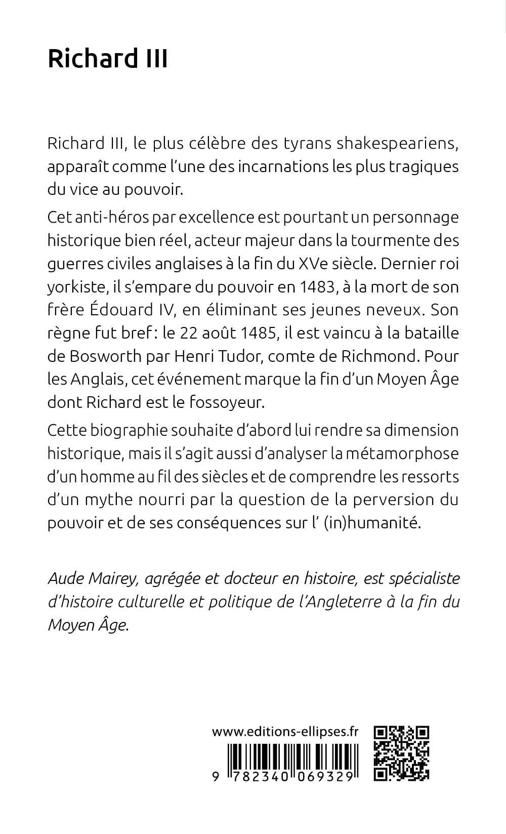 Richard III - Aude Mairey - ELLIPSES