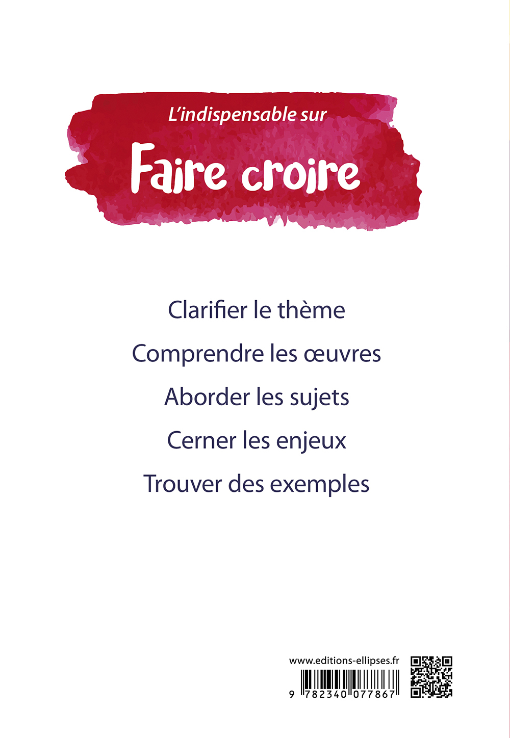 L'indispensable sur faire croire - Sylvie Benzekri-Kessler - ELLIPSES