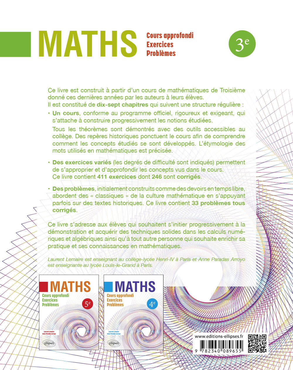 Mathématiques 3ème - Laurent Lemaire - ELLIPSES