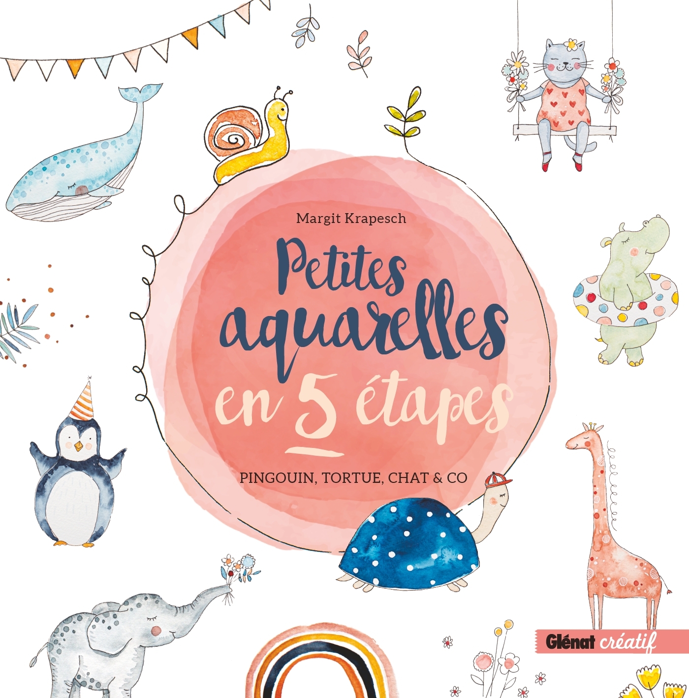 Petites aquarelles en 5 étapes - Margit Krapesch - GLENAT