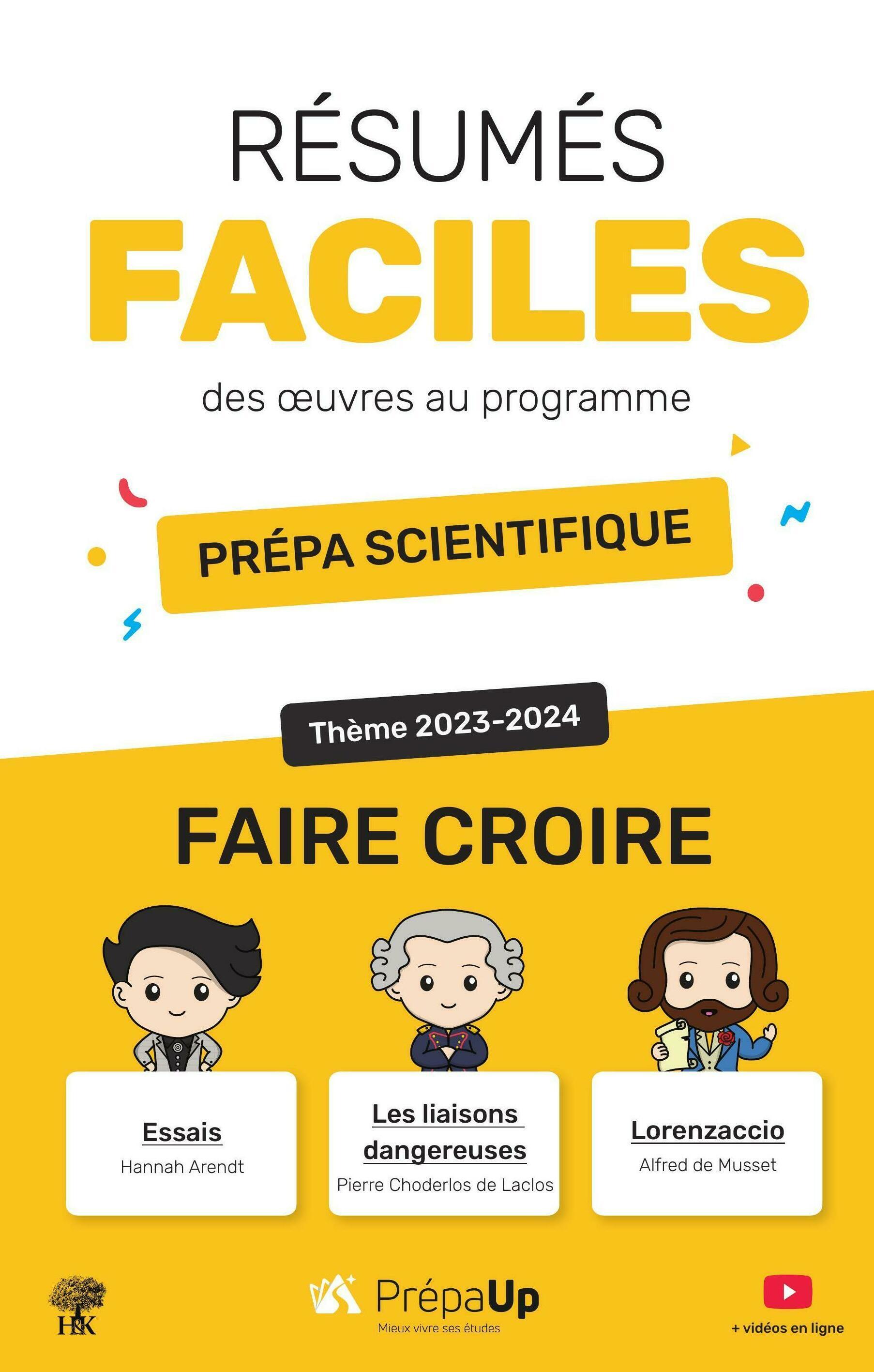 Résumés faciles des oeuvres au programme - Prépas scientifiques thème 2023-2024 - Julien Ramnon - H ET K