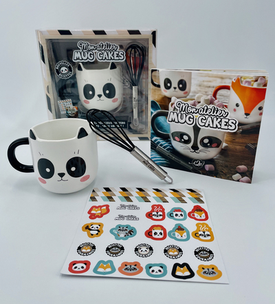 Mon atelier Mug Cake + stickers - Panda - Collectif ACIDES Collectif ACIDES - I2C